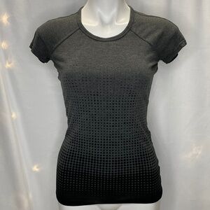 Athleta Gray Ombre Life Force Workout Top Shirt Size XXS